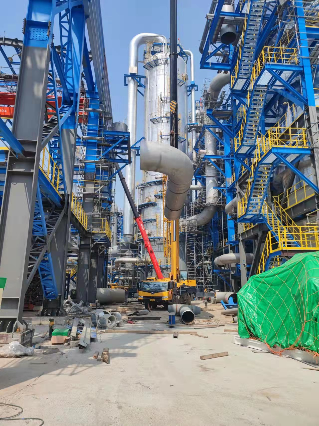 連雲港石化有限公司年産135萬噸PE、219萬噸EOE和26萬噸ACN聯合裝置工程；鋼結構安裝工程（标段四）